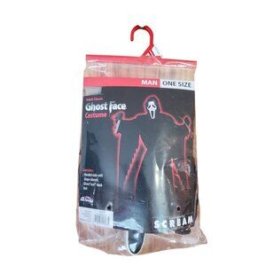 Adult Ghost Face Costume Scream Movie Man One Size